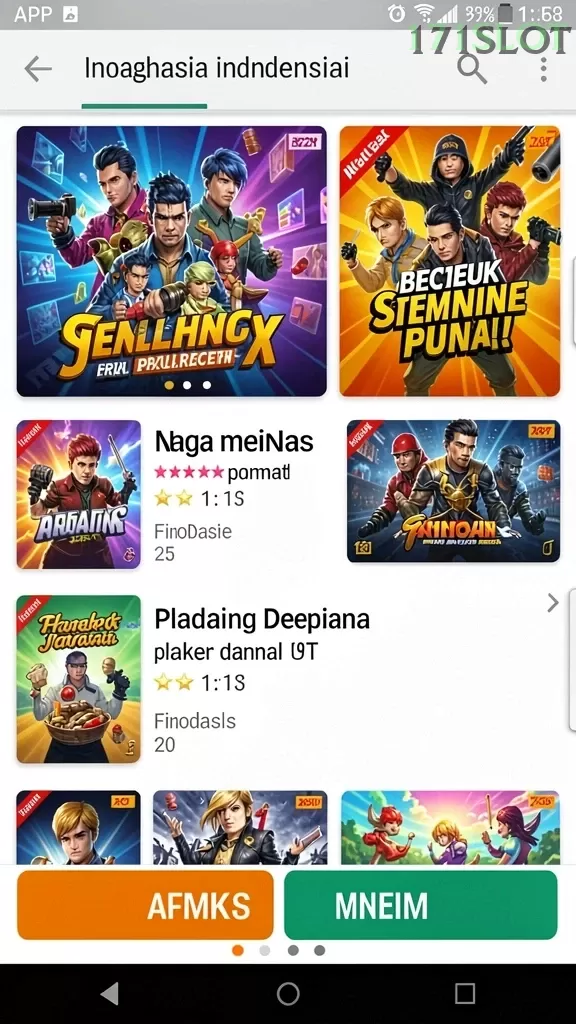 Cuplikan layar PASAR88 — menu navigasi